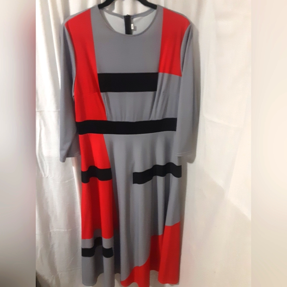 Color blocked dress.